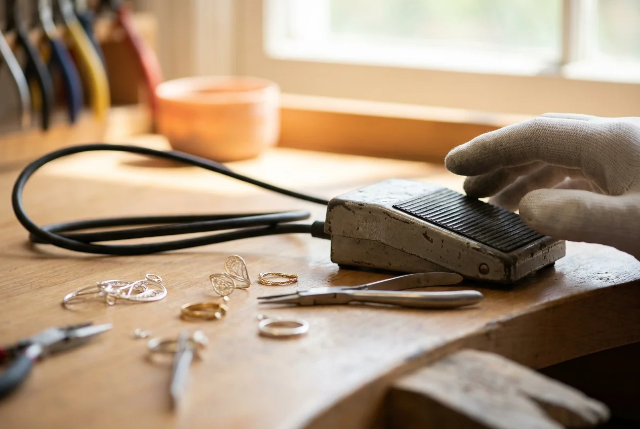 The foot pedal that triggers every welding pulse