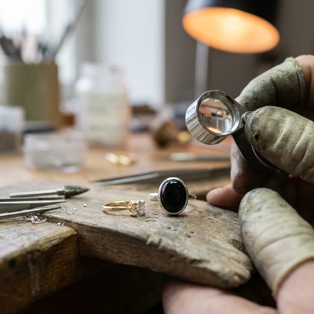 A prong setting beside a bezel that wraps the stone in metal
