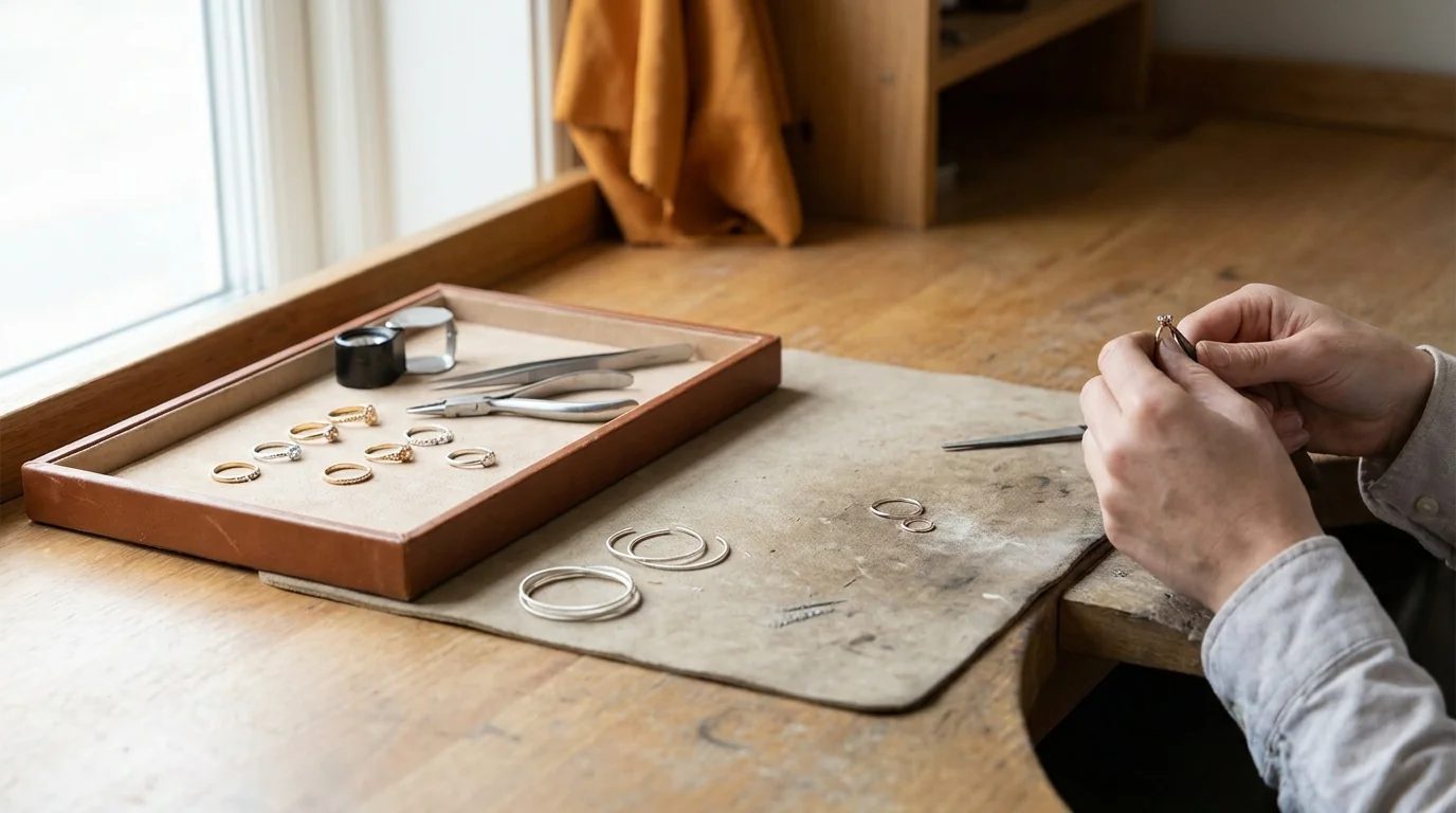 A tidy bench with space left free when one machine does the work of three