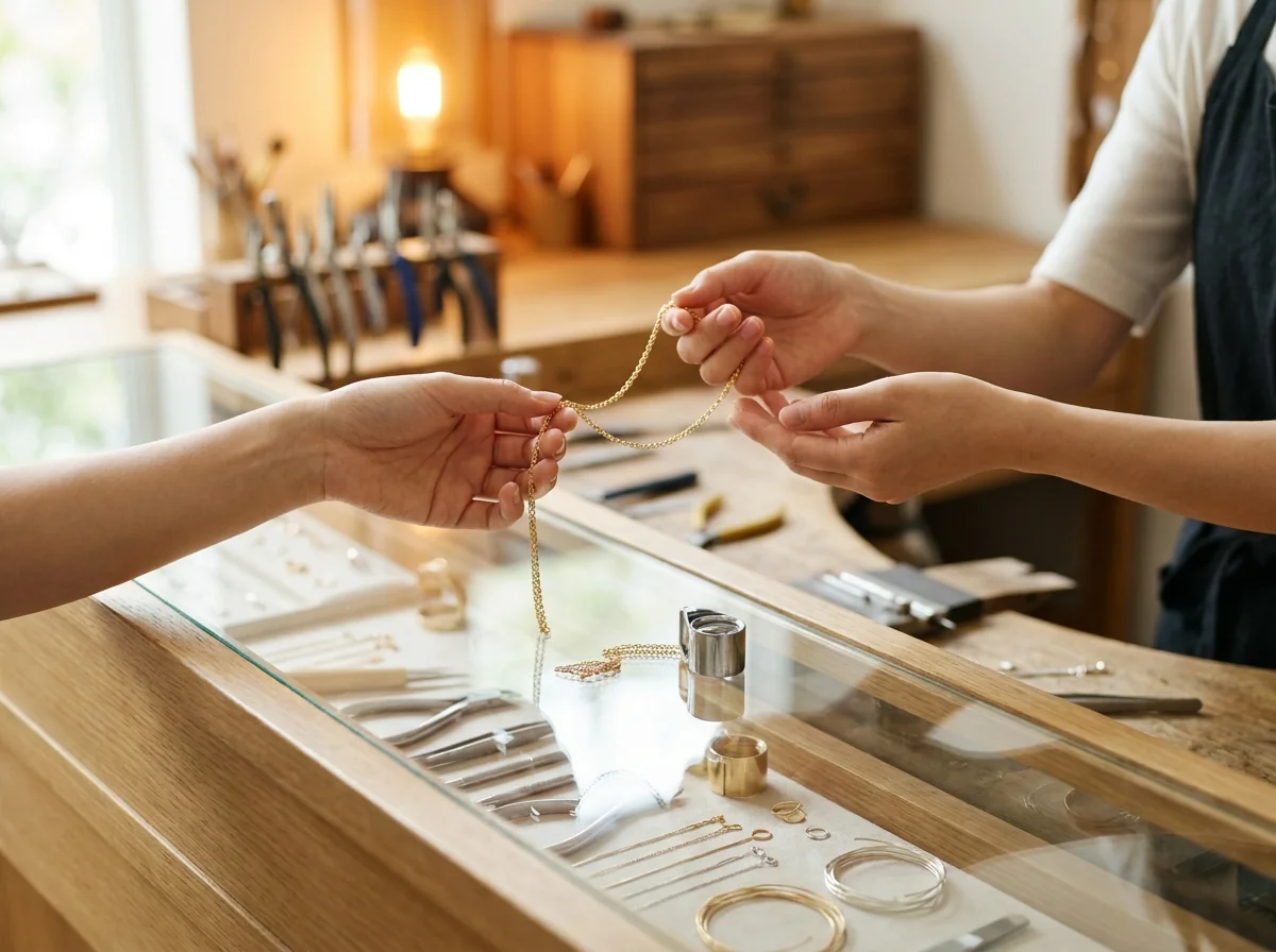 With the M3: jewelry stores with a repair counter